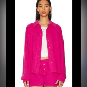 CHASER Malone button down shacket